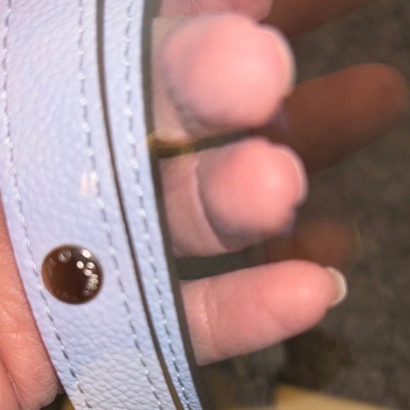 Louis Vuitton Sky Blue Leather Strap with Silver accents - Picture 3 of 6